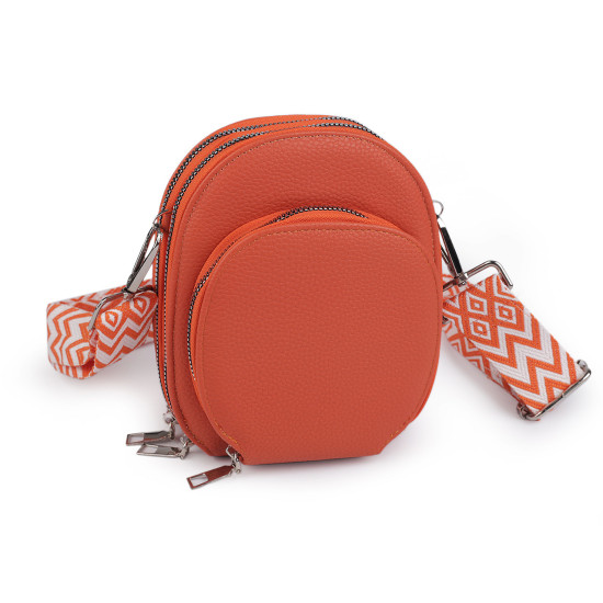 Női / lányos crossbody táska pánttal 14x19 cm - Sötét bézs (1 Darab) Női / lányos crossbody táska pánttal 14x19 cm - Sötét bézs (1 Darab)