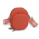 Női / lányos crossbody táska pánttal 14x19 cm - Sötét bézs (1 Darab) Női / lányos crossbody táska pánttal 14x19 cm - Sötét bézs (1 Darab)