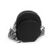 Női / lányos crossbody táska pánttal 14x19 cm - Sötét bézs (1 Darab) Női / lányos crossbody táska pánttal 14x19 cm - Sötét bézs (1 Darab)