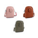 Női / lányos crossbody táska pánttal 14x19 cm - Sötét bézs (1 Darab) Női / lányos crossbody táska pánttal 14x19 cm - Sötét bézs (1 Darab)