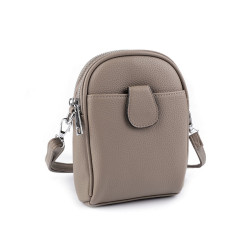 Borsa a tracolla da donna/ragazza, dimensioni: 14 x 19 cm - Beige scuro (1 Pezzo)