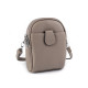 Női / lányos crossbody táska pánttal 14x19 cm - Sötét bézs (1 Darab) Női / lányos crossbody táska pánttal 14x19 cm - Sötét bézs (1 Darab)