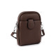 Női / lányos crossbody táska pánttal 14x19 cm - Sötét bézs (1 Darab) Női / lányos crossbody táska pánttal 14x19 cm - Sötét bézs (1 Darab)
