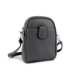 Borsa a tracolla da donna/ragazza, dimensioni: 14 x 19 cm - Grigio (1 Pezzo)