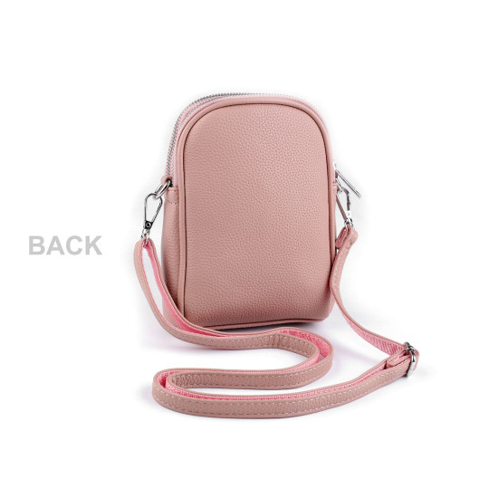 Női / lányos crossbody táska pánttal 14x19 cm - Sötét bézs (1 Darab) Női / lányos crossbody táska pánttal 14x19 cm - Sötét bézs (1 Darab)