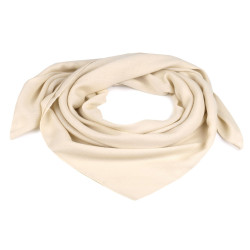 Plain scarf 90x90 cm - Lightbeige (1 Piece)