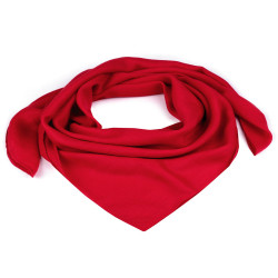 Plain scarf 90x90 cm - Red (1 Piece)