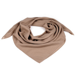 Plain scarf 90x90 cm - Beige (1 Piece)