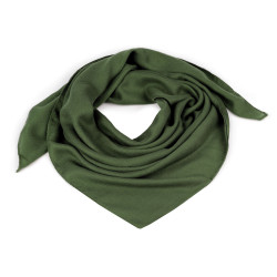 Plain scarf 90x90 cm - Green (1 Piece)