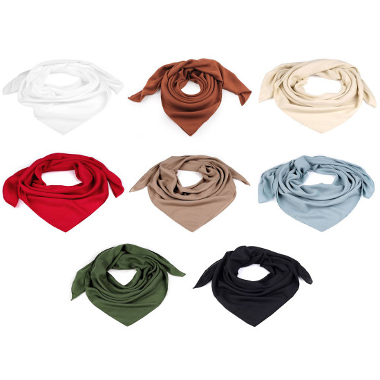 Plain scarf 90x90 cm - Cream lightest (3 Pieces) Plain scarf 90x90 cm - Cream lightest (3 Pieces)