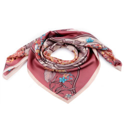 Bufanda de raso 90 x 90 cm - Luz rosa clásico (1 Pieza)