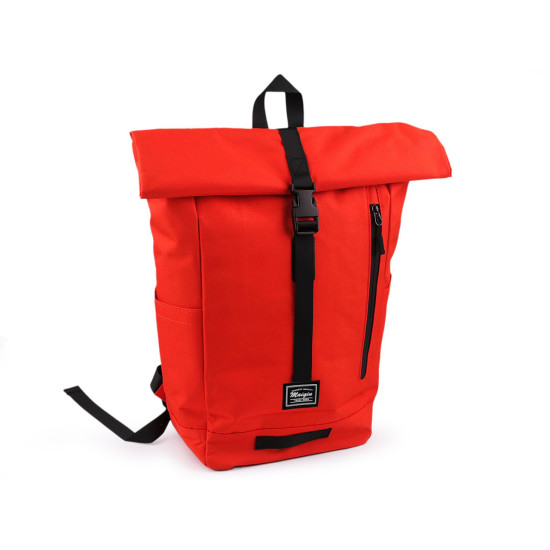 Roll top backpack 40x45 cm - Red (1 Piece) Roll top backpack 40x45 cm - Red (1 Piece)