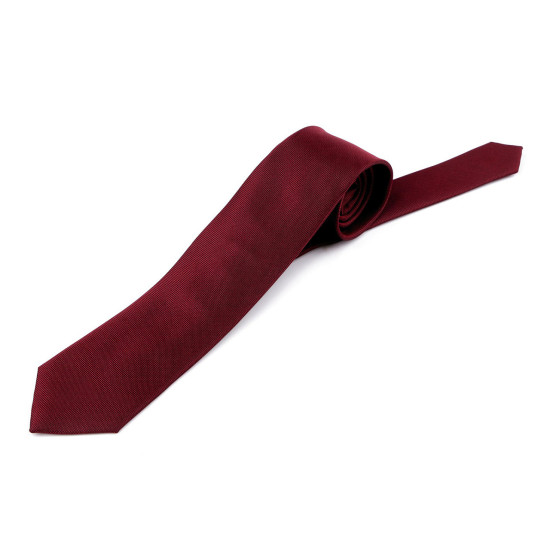 Krawat jednokolorowy mikrowłókno - Bordo (6 Sztuki) Krawat jednokolorowy mikrowłókno - Bordo (6 Sztuki)