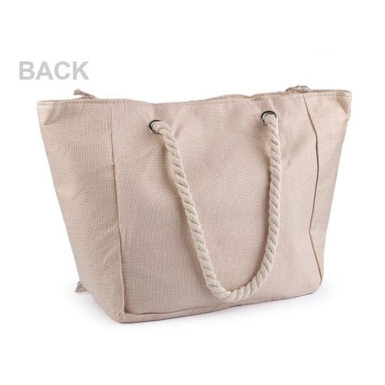 Summer bag with stripes 33x52 cm - Red (1 Piece) Summer bag with stripes 33x52 cm - Red (1 Piece)