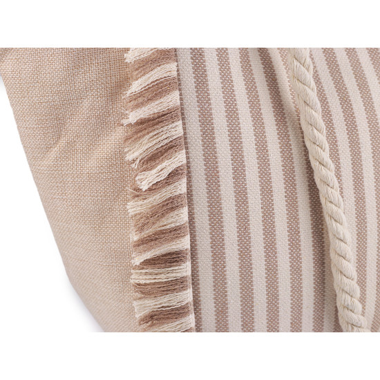 Summer bag with stripes 33x52 cm - Red (1 Piece) Summer bag with stripes 33x52 cm - Red (1 Piece)