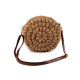 Crocheted crossbody handbag ø25 cm, raffia - Frosty green (1 Piece) Crocheted crossbody handbag ø25 cm, raffia - Frosty green (1 Piece)