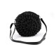 Crocheted crossbody handbag ø25 cm, raffia - Frosty green (1 Piece) Crocheted crossbody handbag ø25 cm, raffia - Frosty green (1 Piece)