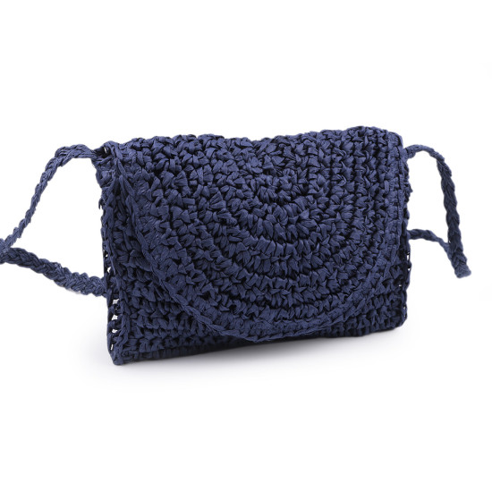 Crocheted raffia handbag - crossbody bag 16x21 cm - Natural medium (1 Piece) Crocheted raffia handbag - crossbody bag 16x21 cm - Natural medium (1 Piece)