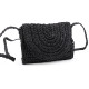 Crocheted raffia handbag - crossbody bag 16x21 cm - Natural medium (1 Piece) Crocheted raffia handbag - crossbody bag 16x21 cm - Natural medium (1 Piece)