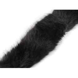 Adorno de pelo para coser, plano, ancho 9 cm - Antracita (1 Metro)