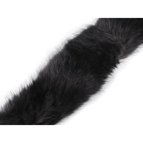 Adorno de pelo para coser, plano, ancho 9 cm - Azul oscuro (1 Metro) Adorno de pelo para coser, plano, ancho 9 cm - Azul oscuro (1 Metro)