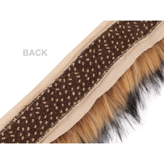 Adorno de pelo para coser, plano, ancho 9 cm - Azul oscuro (1 Metro) Adorno de pelo para coser, plano, ancho 9 cm - Azul oscuro (1 Metro)