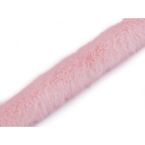 Varrható dekorációs szőrme szélessége 3 cm - Off white (1 Méter)