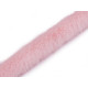 Varrható dekorációs szőrme szélessége 3 cm - Off white (1 Méter)