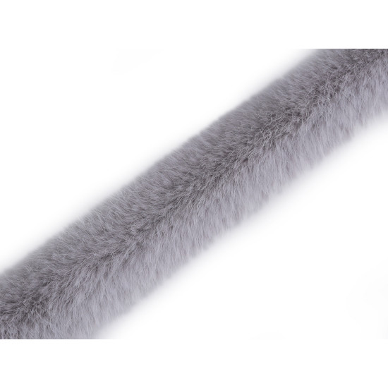 Varrható dekorációs szőrme szélessége 3 cm - Off white (1 Méter)