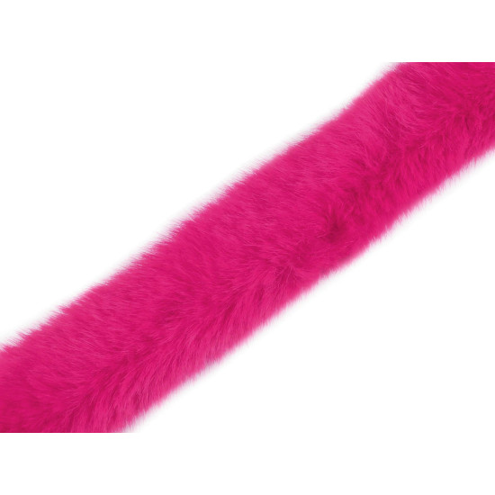 Varrható dekorációs szőrme szélessége 3 cm - Off white (1 Méter)