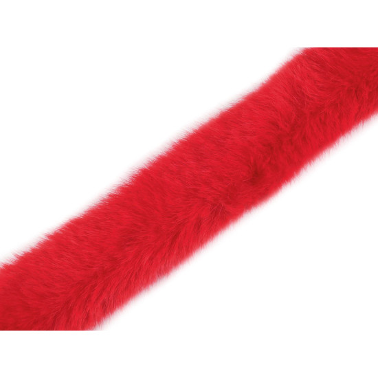 Varrható dekorációs szőrme szélessége 3 cm - Off white (1 Méter)
