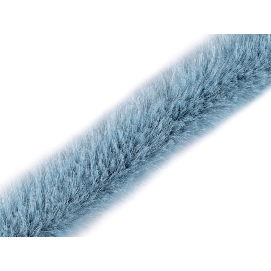 Varrható dekorációs szőrme szélessége 3 cm - Off white (1 Méter)