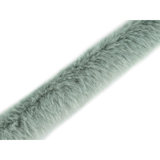 Varrható dekorációs szőrme szélessége 3 cm - Off white (1 Méter)
