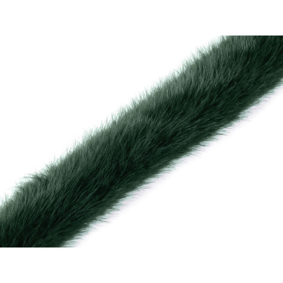 Varrható dekorációs szőrme szélessége 3 cm - Off white (1 Méter)
