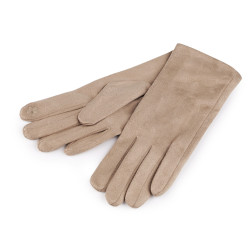 Gants femme pour écran tactile - Beige (1 Paire)
