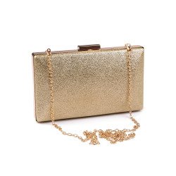 Clutch purse / evening bag - metallic - Gold lt. (1 Piece)
