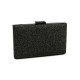 Clutch purse / evening bag - metallic - Black (1 Piece) Clutch purse / evening bag - metallic - Black (1 Piece)