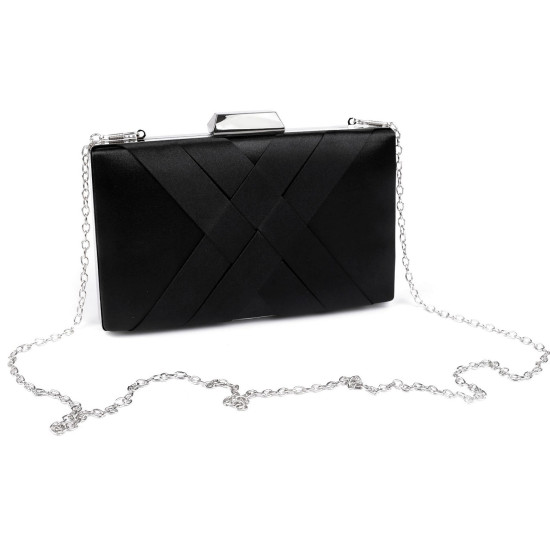 Clutch purse / evening bag - satin - Cream (3 Pieces)
