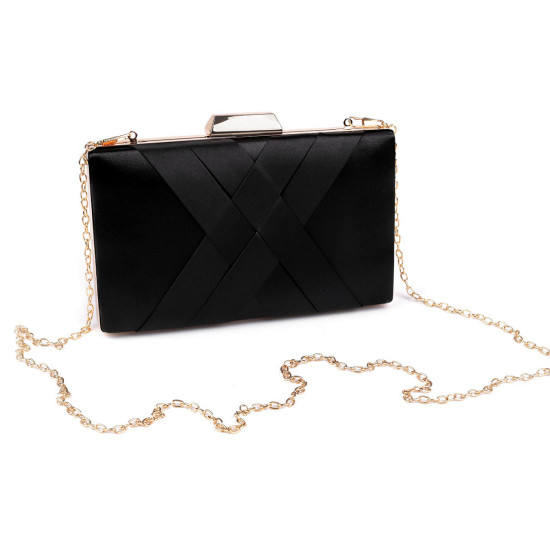 Clutch purse / evening bag - satin - Cream (3 Pieces)