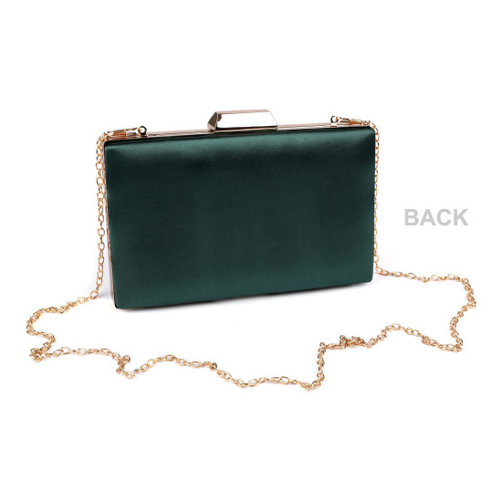 Clutch purse / evening bag - satin - Cream (3 Pieces)