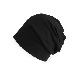 Czapka bawełniana / szalik komin unisex - Czarny (1 Sztuka)
