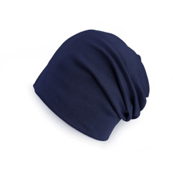 Czapka bawełniana / szalik komin unisex - Granatowy (1 Sztuka)