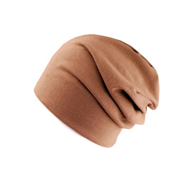 Czapka bawełniana / szalik komin unisex - Jasnobrązowy (1 Sztuka)