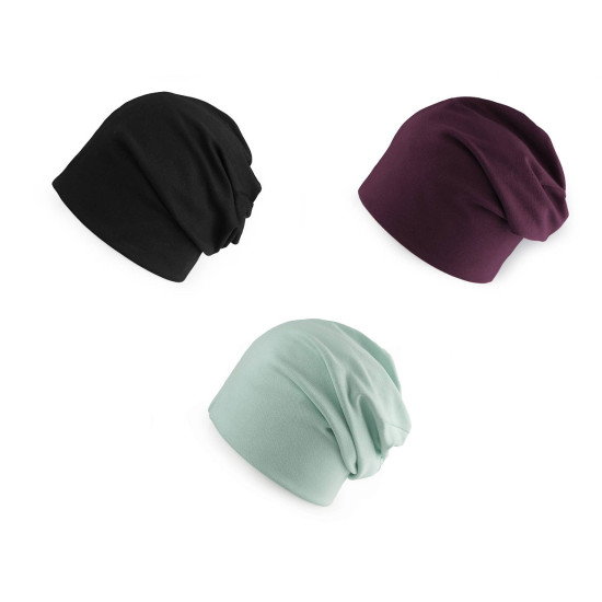 Czapka bawełniana / szalik komin unisex - Granatowy (3 Sztuki) Czapka bawełniana / szalik komin unisex - Granatowy (3 Sztuki)