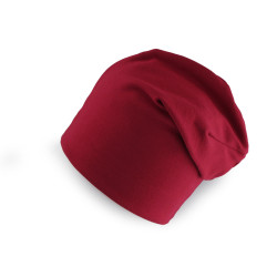 Czapka bawełniana / szalik komin unisex - Czerwony ciemn (1 Sztuka)