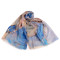 Batik scarf / shawl 70x175 cm - Blue (1 Piece)