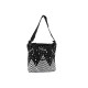 Sac à bandoulière en coton, 33 x 32 cm - Noir (4 Pièces) Sac à bandoulière en coton, 33 x 32 cm - Noir (4 Pièces)