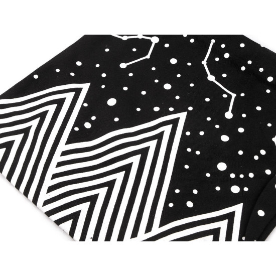 Sac à bandoulière en coton, 33 x 32 cm - Noir (4 Pièces) Sac à bandoulière en coton, 33 x 32 cm - Noir (4 Pièces)