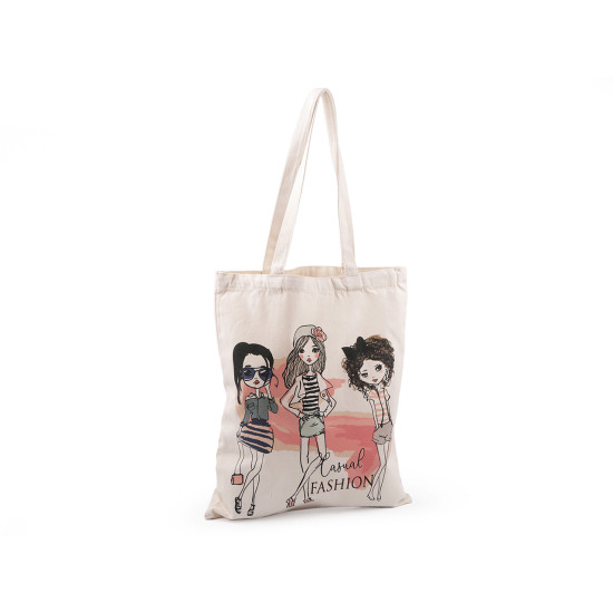Cotton tote bag 37x44 cm - Ecru light (1 Piece) Cotton tote bag 37x44 cm - Ecru light (1 Piece)