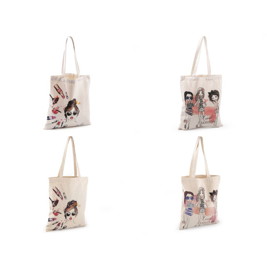 Cotton tote bag 37x44 cm - Ecru light (1 Piece) Cotton tote bag 37x44 cm - Ecru light (1 Piece)
